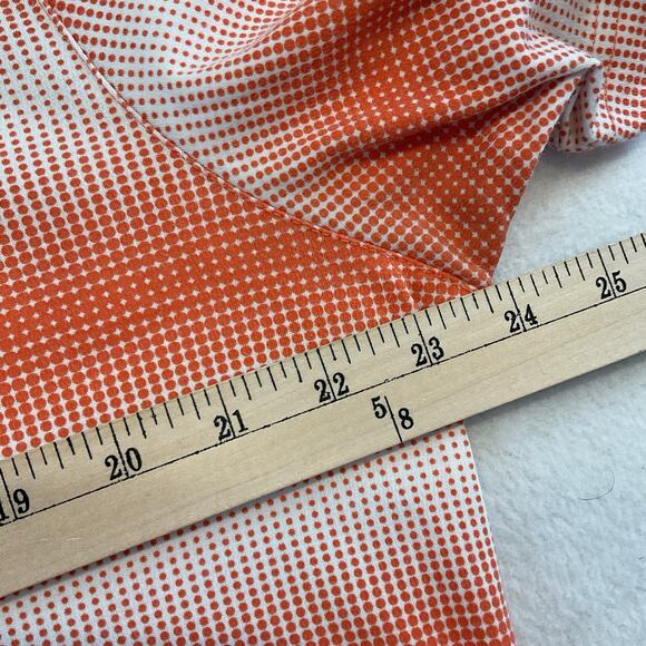 Greg Norman Polo Shirt Mens XL Orange Stripe Short Sleeves Collar Golf Shark - Picture 7 of 10